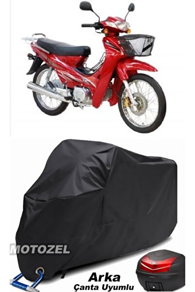 MotoZEL حقيبة ظهر سوداء فاخرة من Asia AS 100-7 Turkcub وقماش مشمع للدراجات ال...