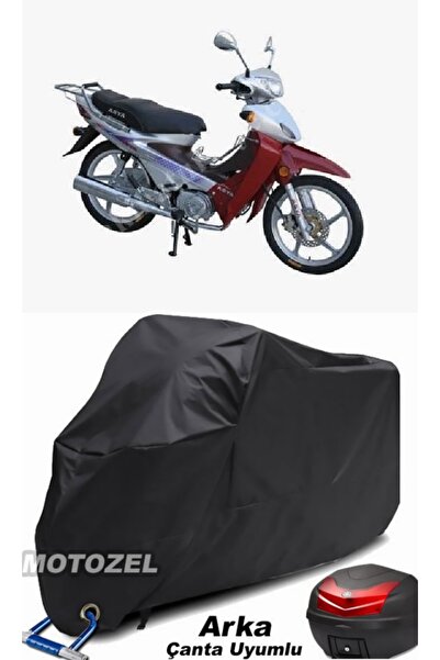 MotoZEL حقيبة ظهر آسيا AS 110-8 سوداء اللون وقفل متوافق مع القماش المشمع للدر...