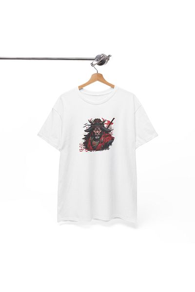 IVART Unisex Old Samurai - 100% βαμβακερό μπλουζάκι με κοντό μανίκι για ποδήλατο