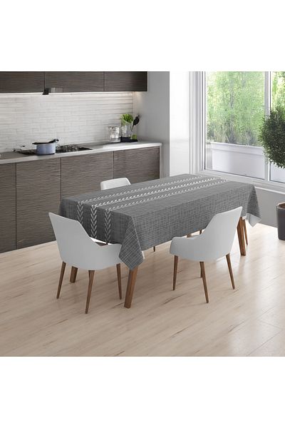 Viadela Aesthetic and Comfort Gray Table Cloth