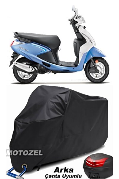 MotoZEL قماش مشمع للدراجات النارية متوافق مع الحقيبة الخلفية وقفل الدراجة الن...