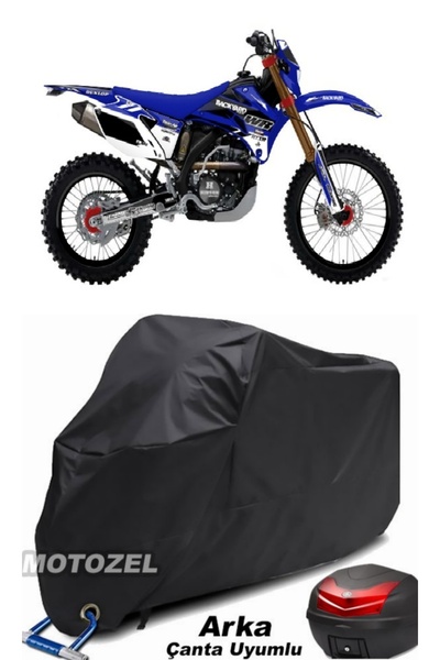 MotoZEL حقيبة خلفية سوداء من Yamaha WR 450 F ومتوافقة مع قماش القنب للدراجات ...
