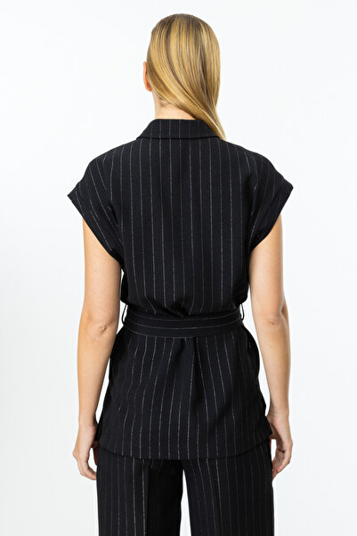 ON Чорний жилет з поясом для надувного матраца, модель 54347