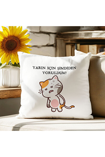 qoeuyl boutique Yarın İçin Şimdiden Yoruldum! Baskılı Komik Eğlenceli Hediyel...