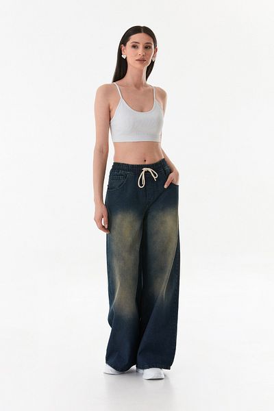Fulla Moda Μπουστάκι με κορδόνι με κορδόνι χωρίς ραφή