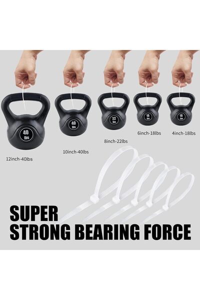 Generic Cable Ties - Nylon - Self-Locking Fastening for Home, Office, Garage, Workshop (100 Pack)