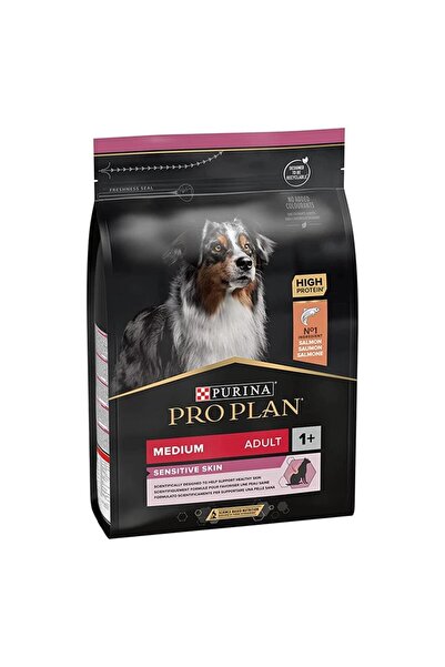 Pro Plan Somonlu Ve Pirinçli Sensitive Skin Orta Irk Yetişkin Köpek Kuru Maması 3 Kg