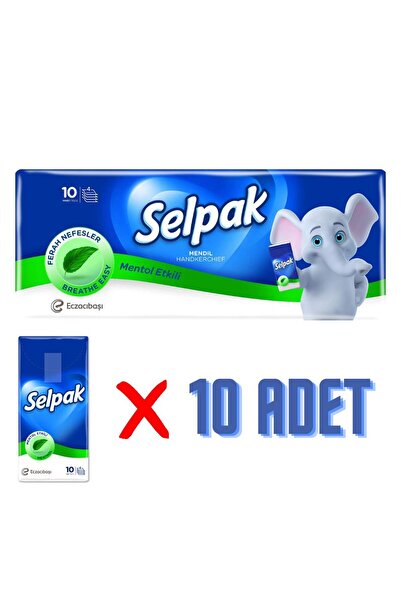 Selpak Mendil 10 Lu Paket - Mentollü