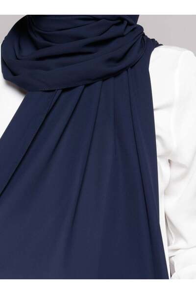 Tuva Şal Krep Şal - Lacivert - Tuva Şal