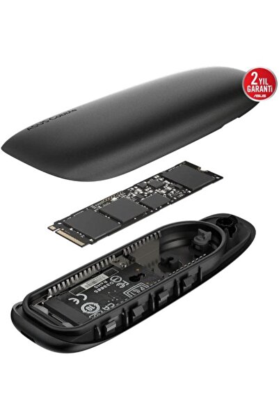 ASUS Cobble M.2 NVMe&SATA Sıvı Koruması IP55 USB 3.2 GEN2 Type-C Siyah SSD Kutusu 90DD02R0-M09000