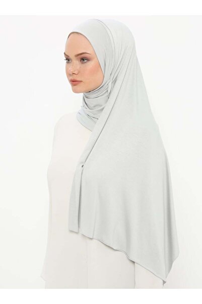 Ecardin Pratik Düz Şal - Gümüş Rengi -