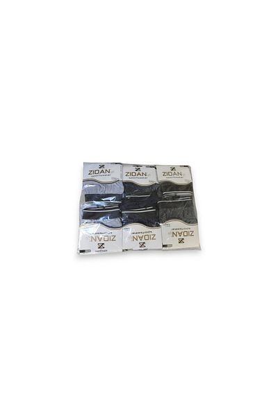 ZIDAN Men's Boxer Shorts - Made in Turkey Gray-Anthracite-Dark Blue - 12PCS