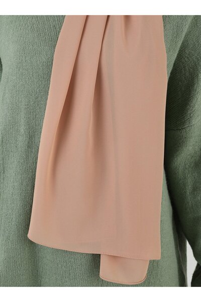 Tuva Şal Women's Crepe Shawl Dark Beige393620