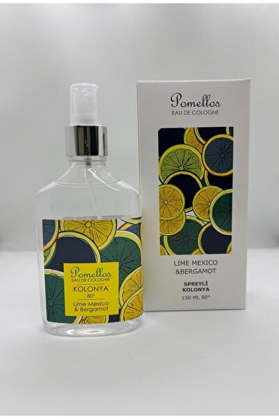 Pomellos LİME MEXİCO & BERGAMOT (150 ml Kolonya Cam şişe)