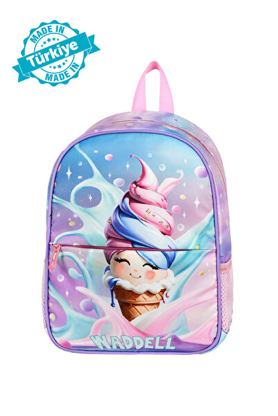 Niss Store Лицензирана раница за детска градина с фигурка на сладолед в розов...