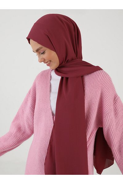 Tuva Şal Crepe Shawl - Dark Rose Dried -