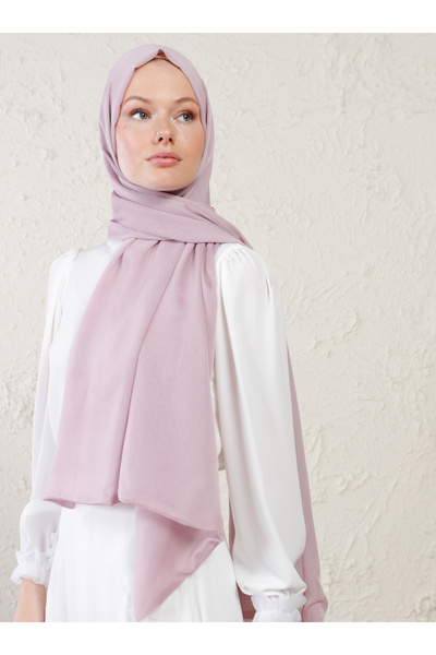 Tuva Şal Janjan Double Layer Shawl - Light Dried Rose -