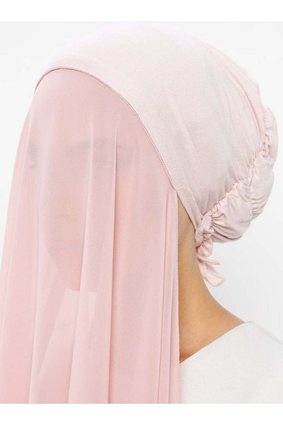 Ecardin Women's Powder Bonnet Chiffon Shawl 1102100