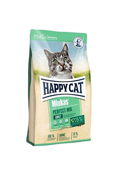 Happy Cat Minkas Perfect Mix Kuzulu & Balıklı Ve Kümes Hayvanlı Yetişkin Kedi Kuru Maması 4 Kg