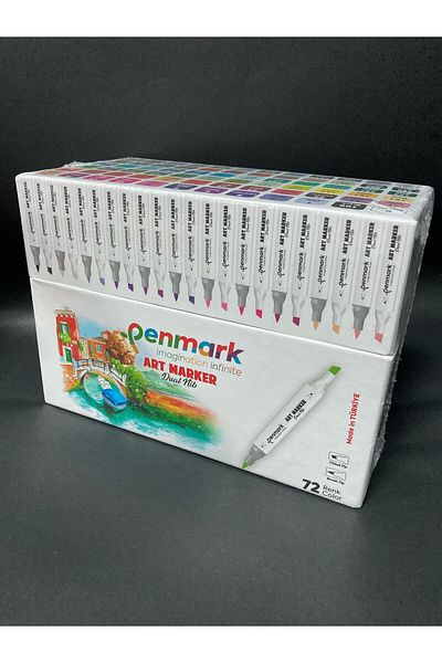 penmark Double Sided Tip Marker 72 Colors a Quality Special Box