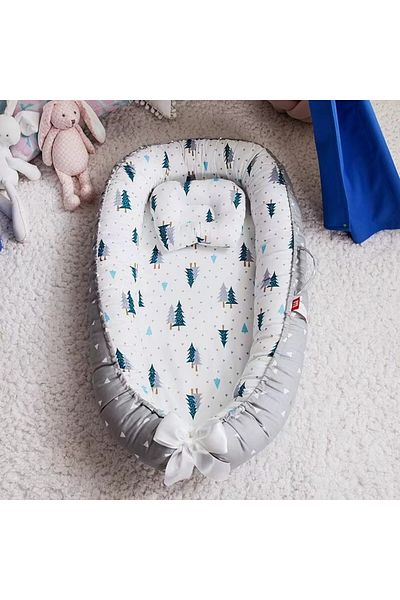 Choice Christmas Tree Baby Nest For Co Sleeping Newborn Baby Lounger Cotton Breathable Adjustable Baby Crib