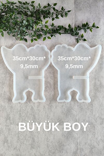 By Shesel KELEBEK BÜYÜK RAHLE SETİ EPOKSİ SİLİKON KALIBI