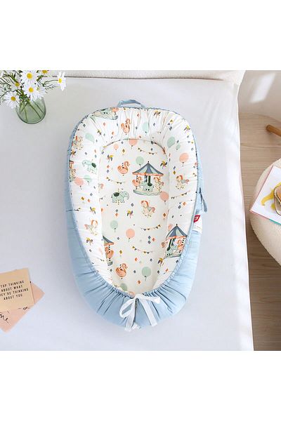 Choice Amusement Park Baby Nest For Co Sleeping Newborn Baby Lounger Cotton Breathable Adjustable Baby Crib