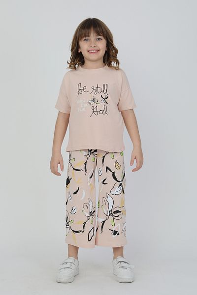 e-çocuk Be Still Printed Girl's Suit