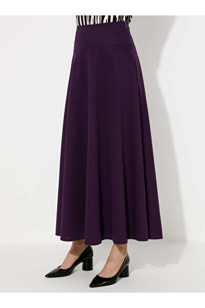 Miss Cazibe Γυναικεία Μωβ Φούστα