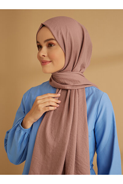 Tuva Şal Glitter Crepe Jazz Shawl - Dusty Rose - Tuva