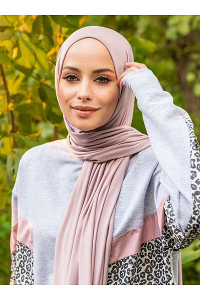 Tuva Şal Flexible Jersey Viscose Shawl - Soft Lilac - Canvas