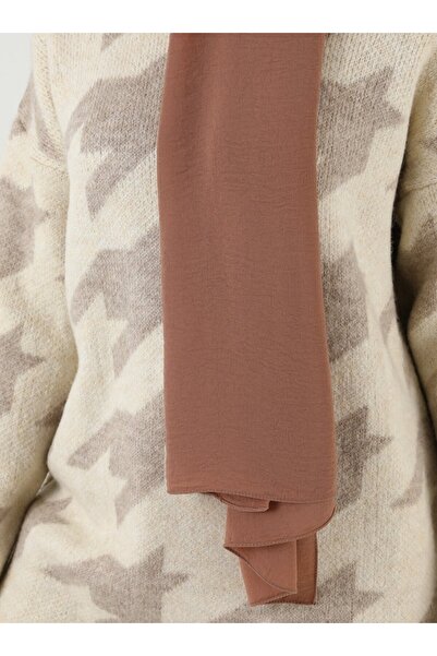 Tuva Şal Women's Brown Crepe Jazz Shawl Milk Coffee 8 Tuva7879441