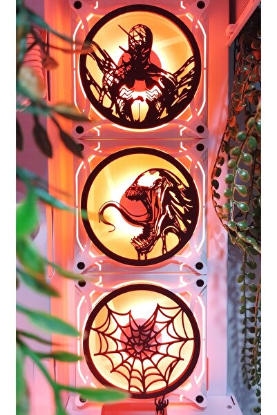 Caseybox Spiderman-venom 120x120 Mm Beyaz Çerçeveli Oyun Pc Aksesuarı, Masaüs...