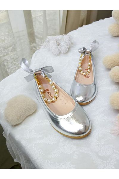 PATİK BEBE KKZ ΠΑΙΔΙΚΑ ΑΣΗΜΕΝΙΑ ΧΡΩΜΑ ΟΡΘΟΠΕΔΙΚΑ ΣΤΥΛ ΜΠΑΛΑΚΙΑ ΜΕ ΠΕΡΛΕΣ ΣΤΟ ΑΣΤΡΑΓΑΛΟ