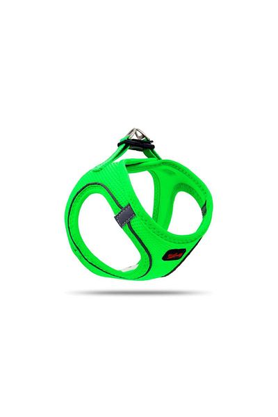 Tailpetz Neon Green Air-Mesh Harness and Dog Collar