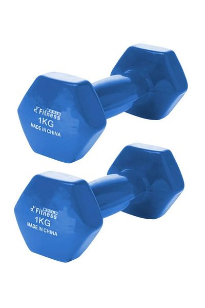 Cady One Weightlifting dumbbell made of vinyl, 1 kg, consisting of two pieces