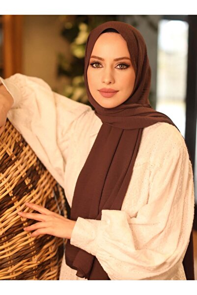 Tuva Şal Krep Jazz Şal - Koyu Mürdüm - 23 - Tuva