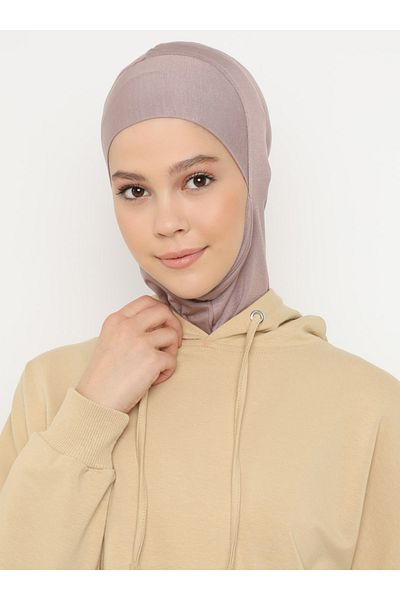 Ecardin Αθλητικό Hijab με μάσκα αποξηραμένου τριαντάφυλλου - Καπάκι