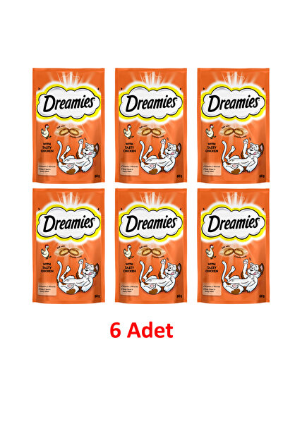 Dreamies Tavuklu Kedi Ödül Maması 6x60 gr
