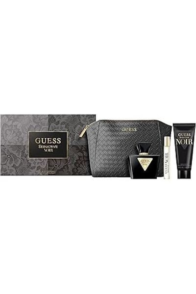 Guess Guess Seductive Noir Gift Set for Women Eau de Toilette 75ml + Body Lotion 100ml + Mini 15ml + Bag