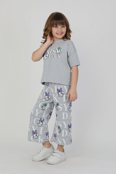 e-çocuk Daisy Duck Printed Girl's Bottom and Top Set