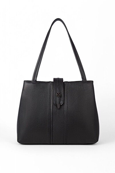 Bilik Deri Siyah-Rölax Kadın Omuz Çantası BLM 106