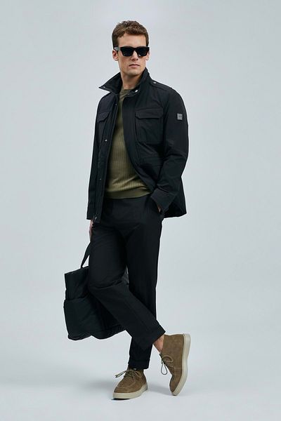 Lufian Freddie Back Men's Coat - 111120063   - Black - Seasonal