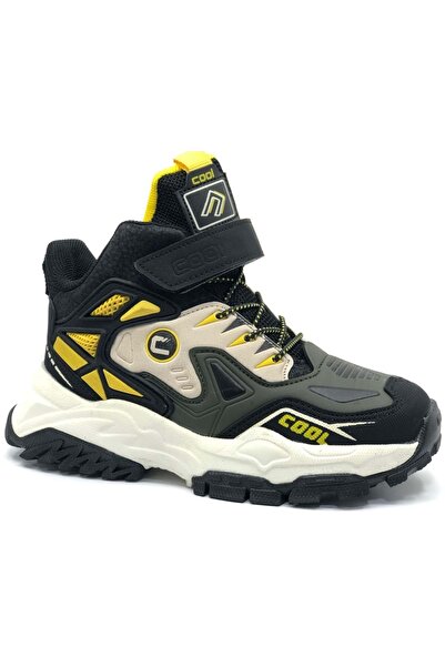 Kids Club Shoes Cool Miles Ortopedik Kaymaz Hafif Taban Unisex Çocuk Bot HAKİ