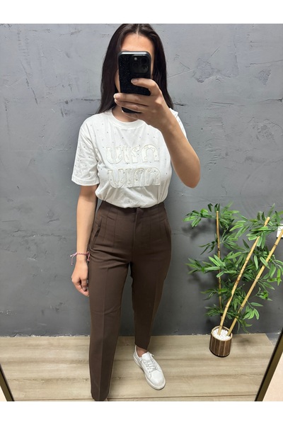 FASHION Flatolu kumaş pantalon