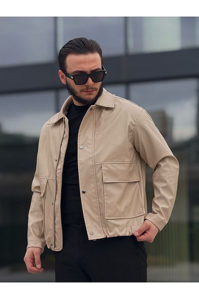 KINGAF ΑΝΔΡΙΚΟ ΔΕΡΜΑΤΙΝΟ ΜΠΟΥΚΑΛΑ ΤΣΕΠΗΣ