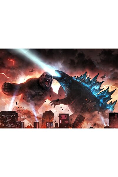 OEM Αφίσα Σκηνή Μάχης Γκοτζίλα Εναντίον Κονγκ, 61x90εκ., αφίσα 1944, Zumzeria