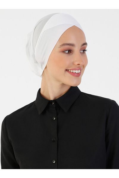 Ecardin White Thin Parisian Breathable Fabric - Practical Cross Bone St 357
