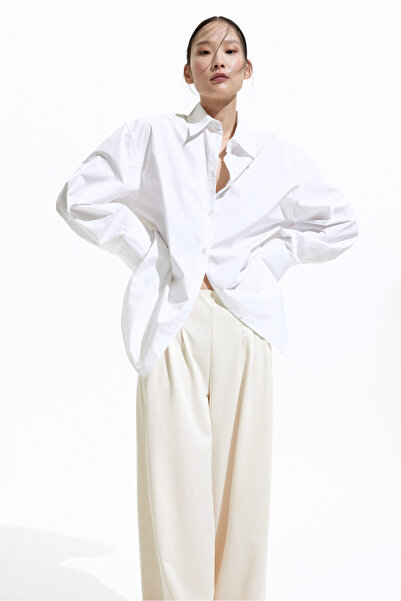 H&M Geniş Jarse Pantolon