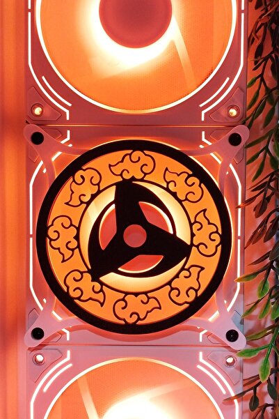 Caseybox Uchiha Itachi Sharingan 120x120 Mm Beyaz Çerçeveli Oyun Pc Aksesuarı...